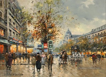 AB les grands boulevards Parisien Peinture à l'huile